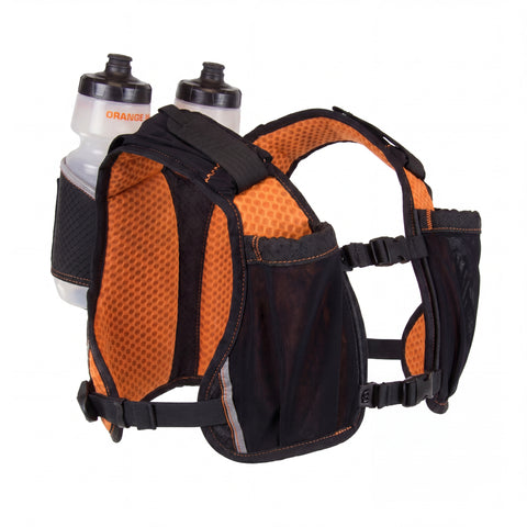 HydraQuiver Vest Pack 2 side view with bottles and pockets