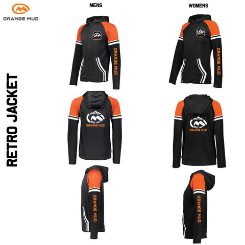 Dirt Unit Retro Jacket front, back and side views, men's and women's