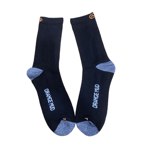 Orange Mud Merino Wool Performance Sock cuff and ankle detail