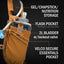 Adventure Pack 12L shoulder strap with gel pocket, flask pocket, bladder hose and Velcro essentials pocket