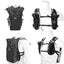 Black Adventure Pack 12L from front, back and side on a mannequin