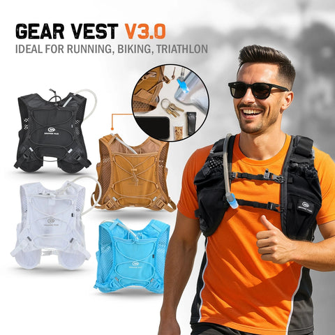 Orange Mud, LLC Packs Gear Vest, Version V4.0: Ideal for running, biking, triathlon
