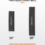 Seat Belt Wrap size comparison: 14 inch vs 20 inch, each size sold separately