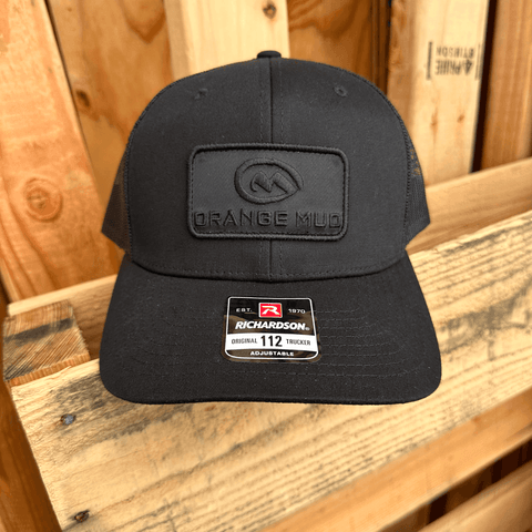 Seven Clay Black with Black Orange Mud Patch Snapback