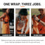 Transition Wrap Extreme used three ways: changing room, car seat cover and machine-washable towel