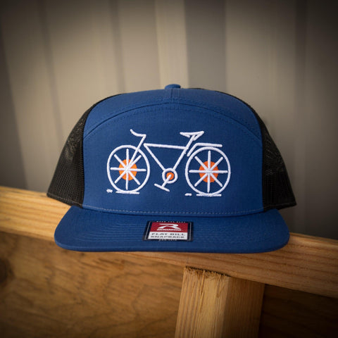 Cycling 7 Panel Flatbill Snapback
